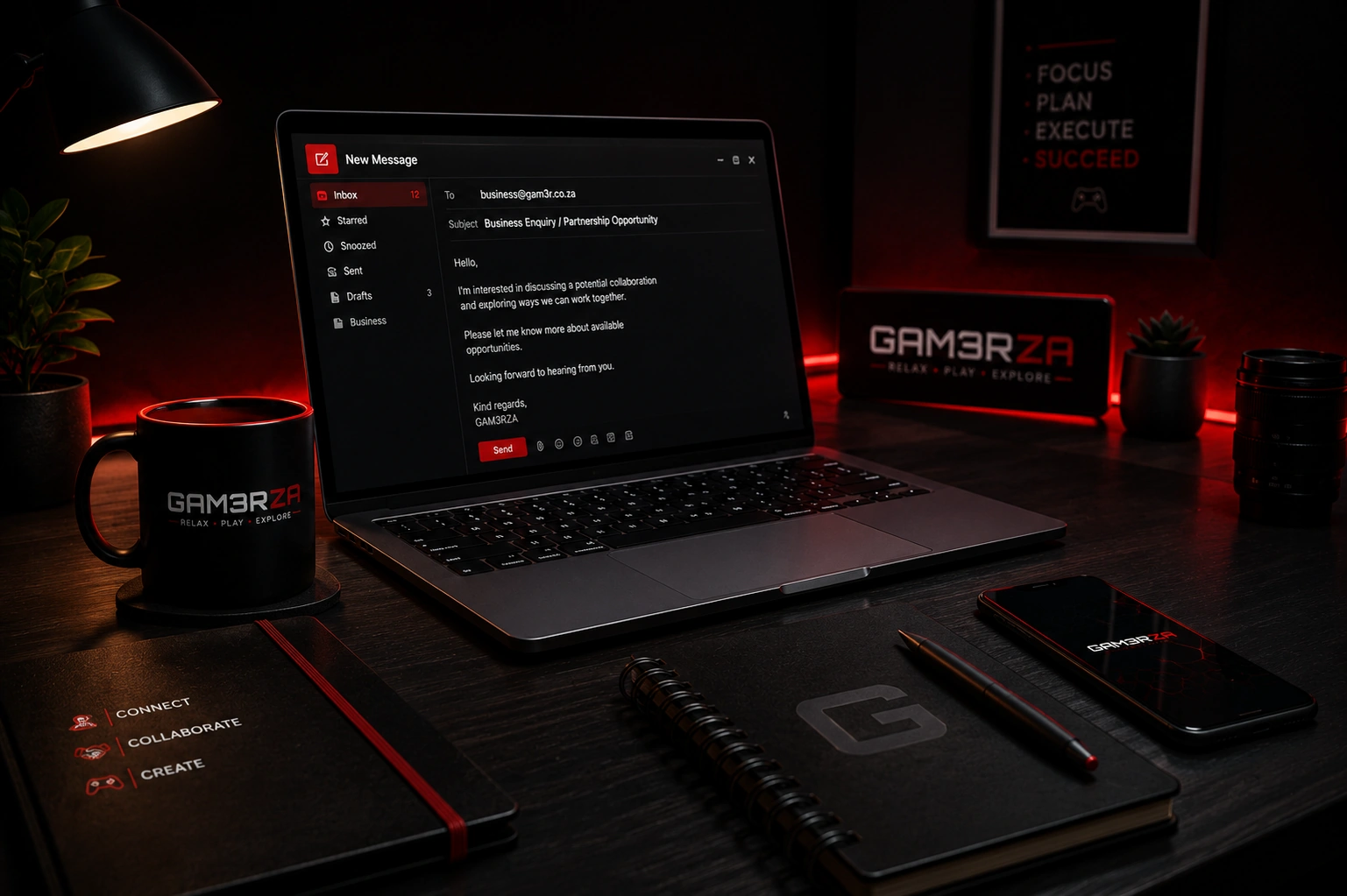 GAM3RZA business workspace